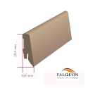 FALQUON - U190 Uni Black / Profilsockelleiste 58mm / Hochglanz