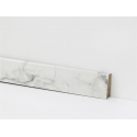 EQUIPPED - D2921 Carrara Marble / Profilsockelleiste 58mm / Hochglanz