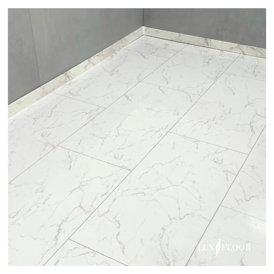 FALQUON Carrara Marble Musterstück D2921 Hochglanz Laminat 8mm Marmor Dekor