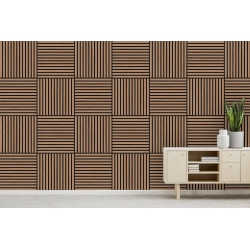 JANGAL - Davert Oak / Wandpaneel / Modular Wall / Furnier 52 x 52 cm