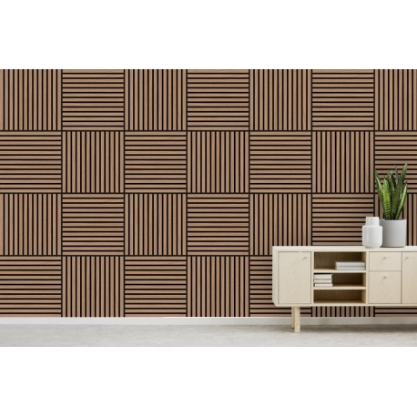 Wandpaneel / Davert Oak / Modular Smart Wall / Größe 52 x 52 cm