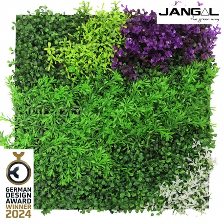 Wandpaneel  - Violet Mixed Flora / Modular Wall / Größe 52 x 52 cm